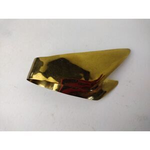 Vintage Shirley Benn? Abstract Gold Tone Pin Broach -Marked Shirley Early Piece?